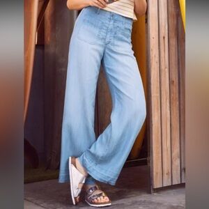 Cloth and Stone‎ Summer Breeze 100% Tencel Lyocel Wide Leg Jeans medium